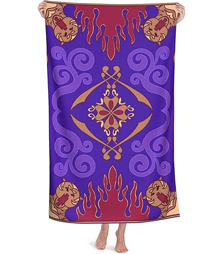 Amazon｜〜魔法のじゅうたんプレミアムポリエステルバスタオル